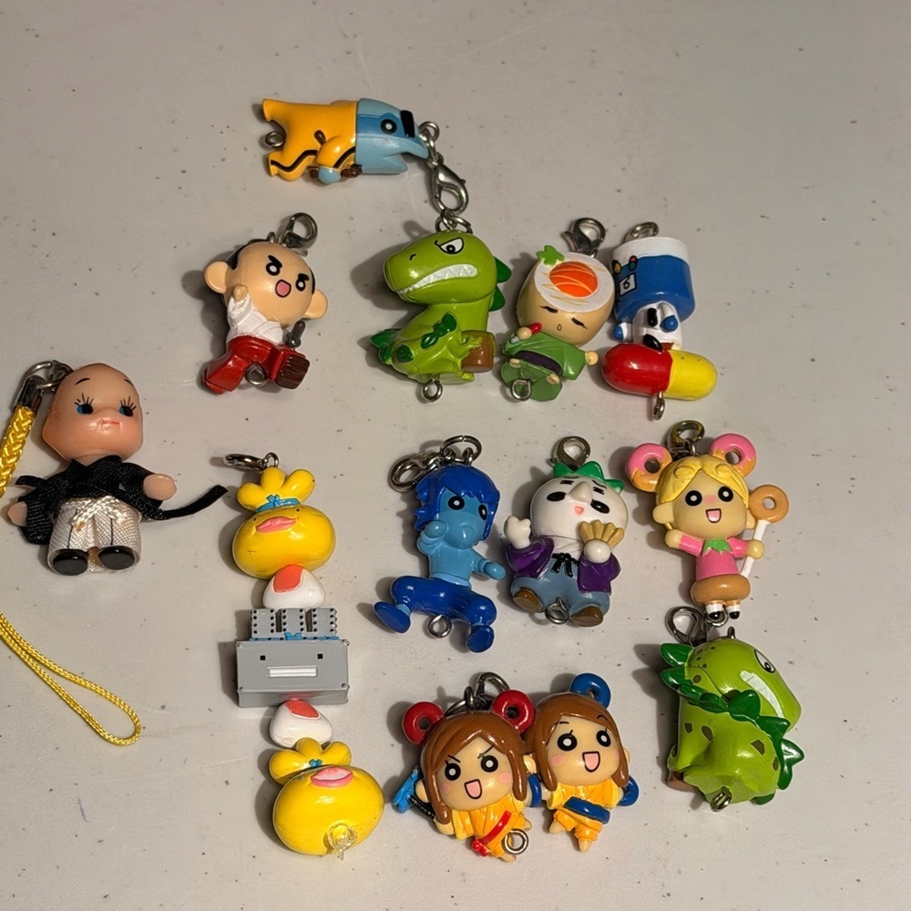 Colorful Cartoon Character Keychain lot
